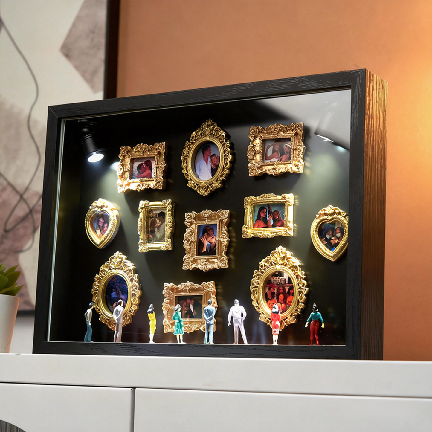 Museum of Us Frame Personalized Couples Gift for Her Cute Miniature Museum Gifts Meaningful Gift Valentine's Day Anniversary Gift -  NameNecklaceUK