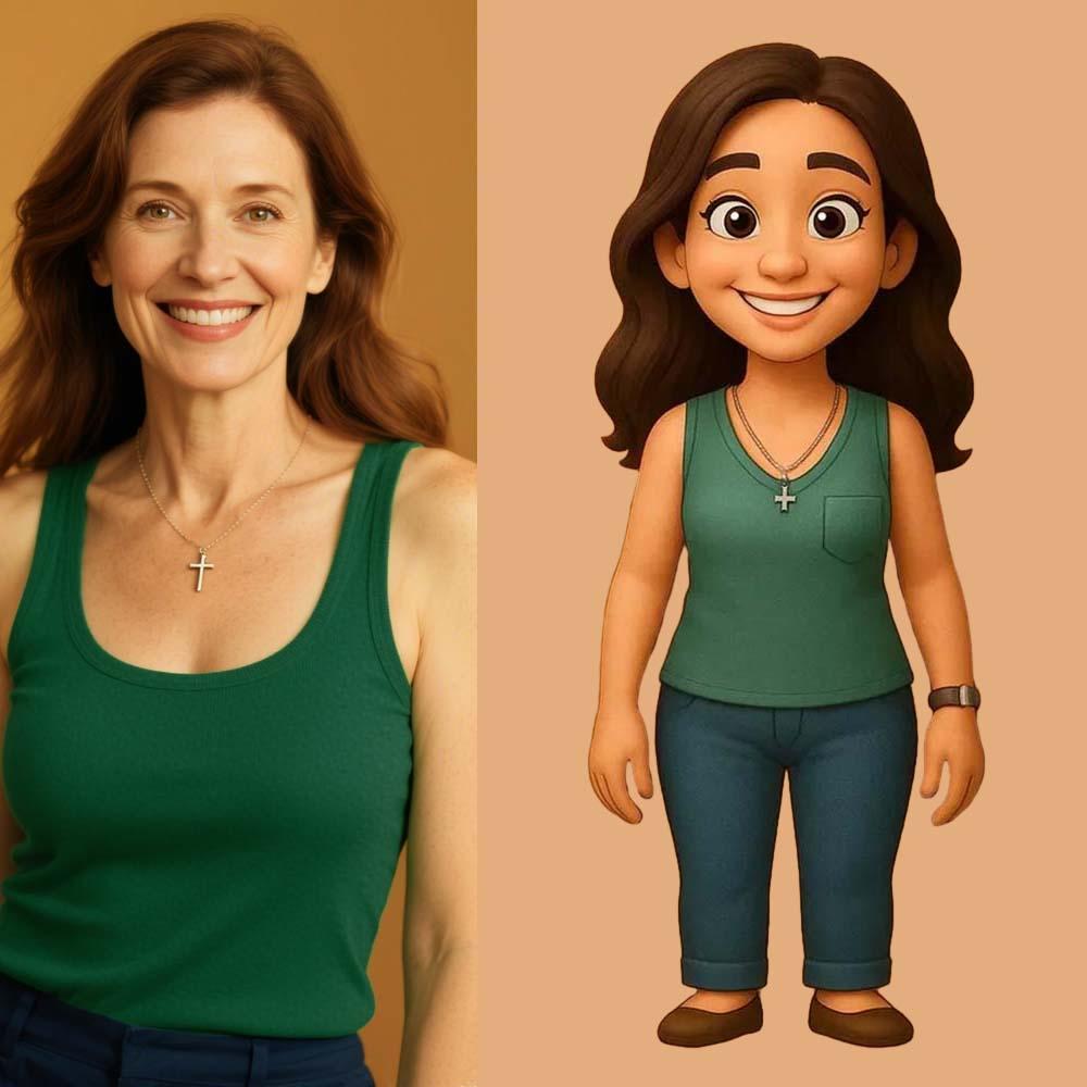 Custom Mother's Day Action Figure Personalized Character Figurine from Ai Photo 3D Printed Perfect Gifts for Mum