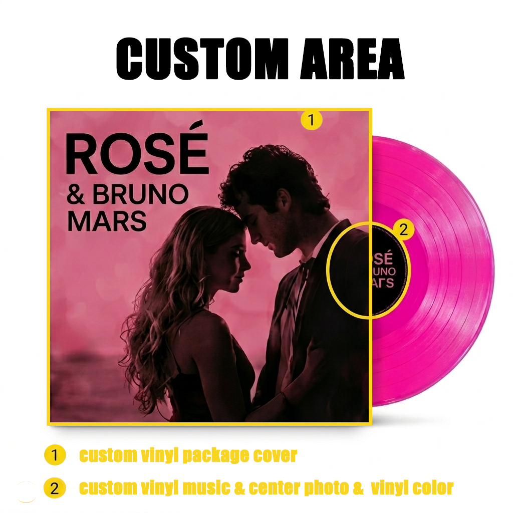 Personalized Mini Vinyl Music Player That Really Spins & Plays Music | Each Vinyl Can Play a Different Song, Custom Photo Album Cover, DIY Vinyl Color, Anniversary Gift for Couples -  NameNecklaceUK