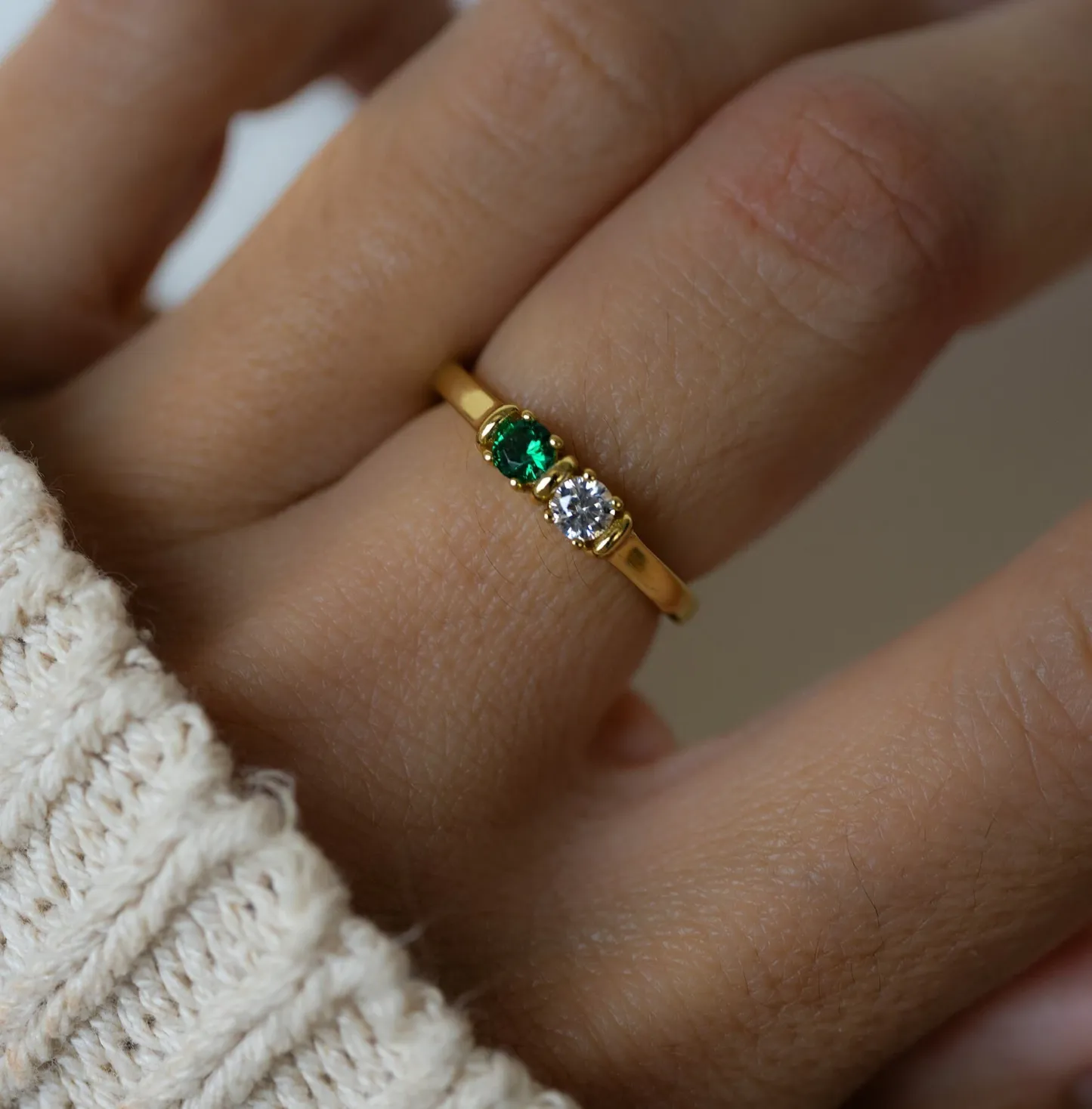 Personalized Birthstone Ring Custom Gemstone Ring Mothers Ring with Kids Birthstones Family Jewelry Gift for Mom -  NameNecklaceUK