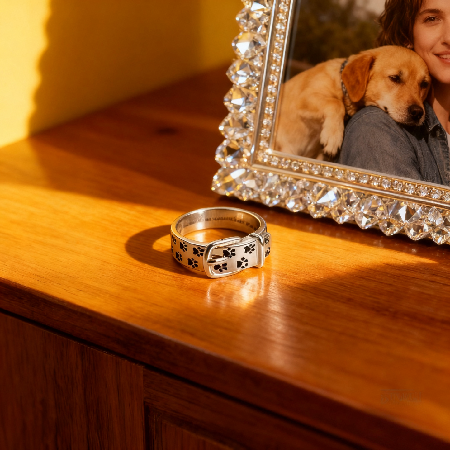 Personalized Pet Collar Ring Custom Engraved Name & Inner Message -  NameNecklaceUK