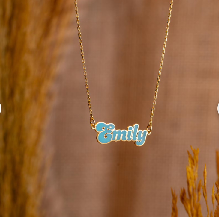Custom Color Name Necklace & Personalized Your Letter Colors Jewelry -  NameNecklaceUK