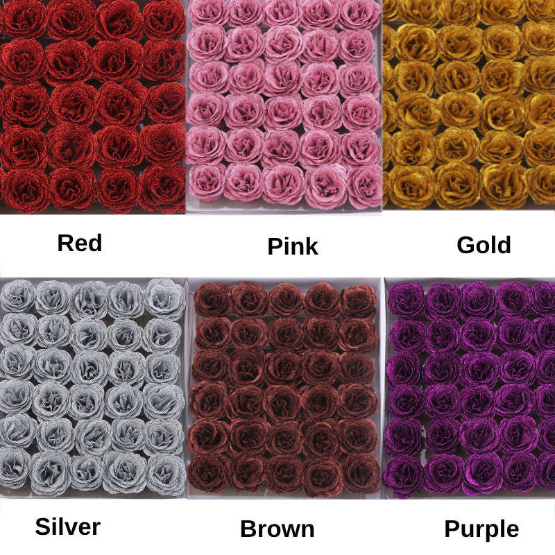 Glitter Rose Bouquet Best Anniversary Gift for Her - yournamenecklaceuk