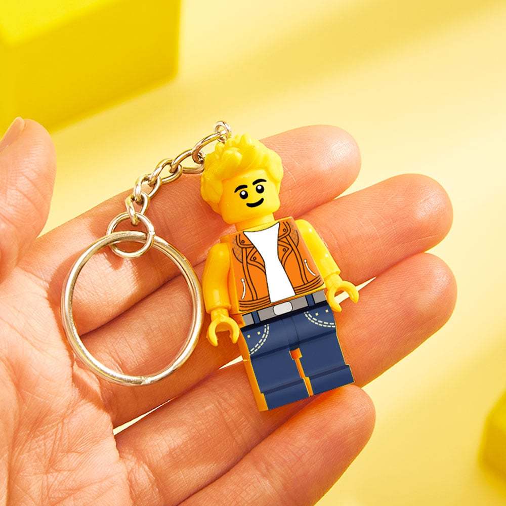 Custom Minifigs Keychain Create Your Own Minifig Keychains - yournamenecklaceuk