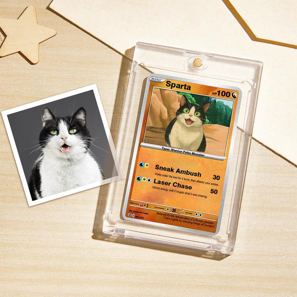 Custom POKE Kid Card from Photo - Funny Personalized Cartoon Poster - Pokémon Style Gift for Children -  NameNecklaceUK