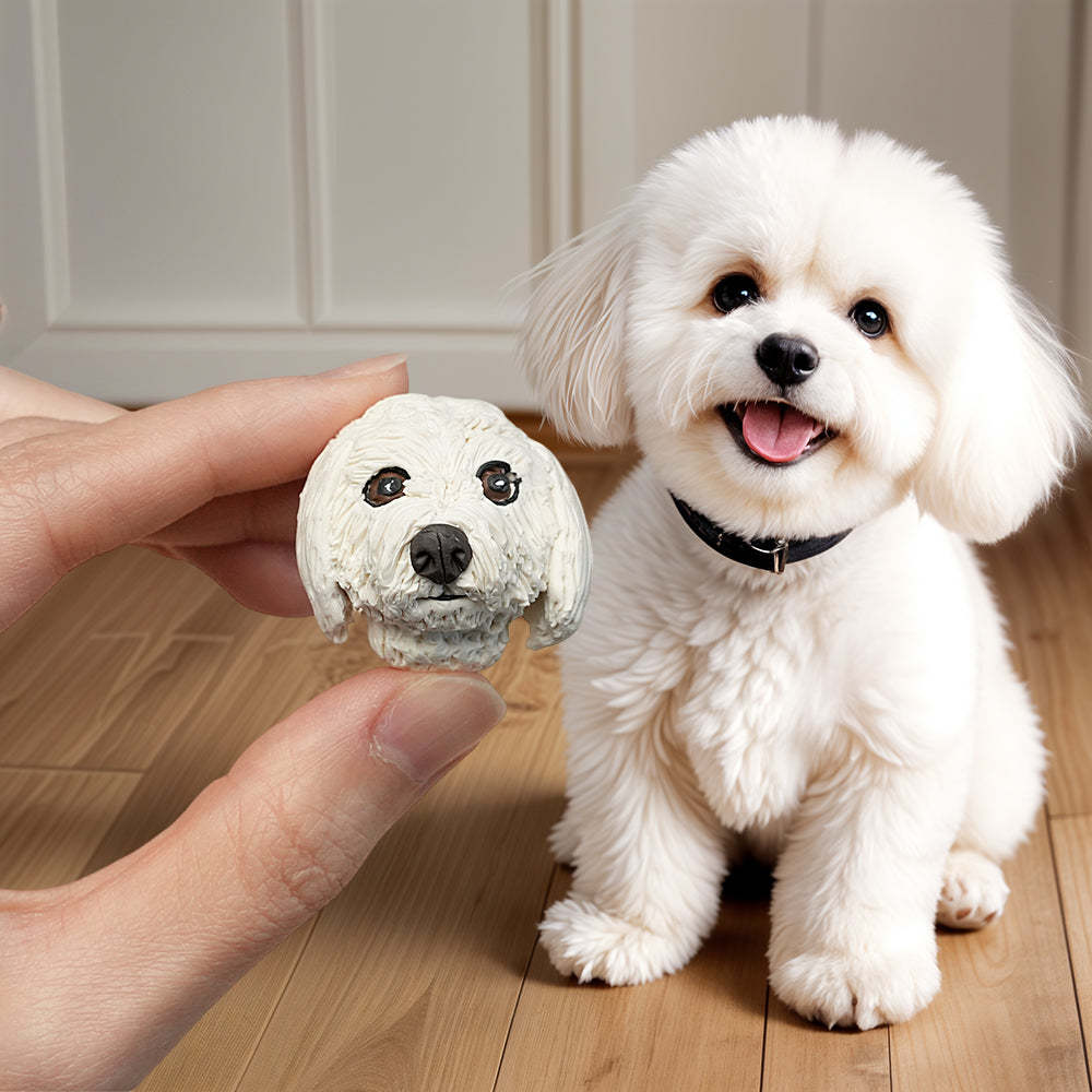 Custom Pet Brooch Handcrafted Personalized Clay Brooch for Pet Lovers - yournamenecklaceuk