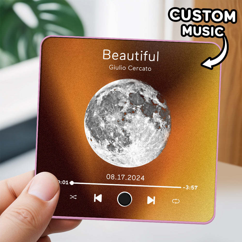 Personalized Photo Album Fridge Magnet Music Wall Photo Sticker Music Movement That Can Be Played Without Cell Phone Music Fridge Magnet Pro Can Play Songs - NameNecklace