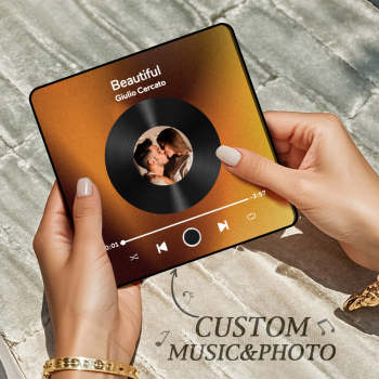 Personalized Photo Album Fridge Magnet Music Wall Photo Sticker Music Movement That Can Be Played Without Cell Phone Music Fridge Magnet Pro Can Play Songs - NameNecklace