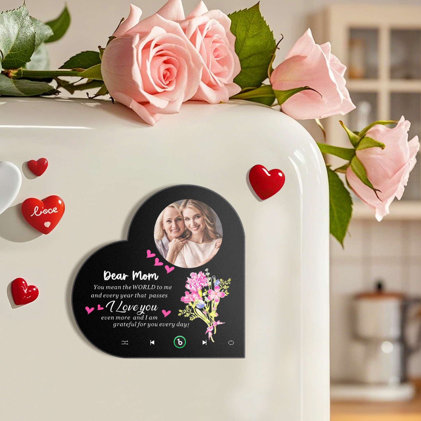 Custom Music Fridge Magnet You Are The Piece That Holds Us Together Mother's Day Gifts Gift for Mum -  NameNecklaceUK