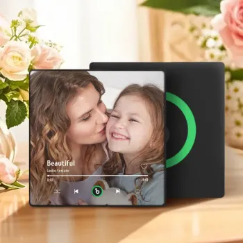 Mother's Day Gifts Custom Photo Music Fridge Magnet 4.0 Edition Upgrade Colorful Frame Album Fridge Magnet Can Play Songs Family Photo Frame -  NameNecklaceUK