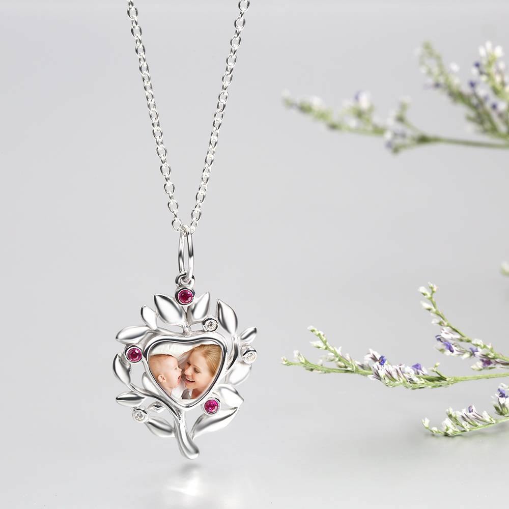 Family Tree Photo Necklace Silver - yournamencklaceuk