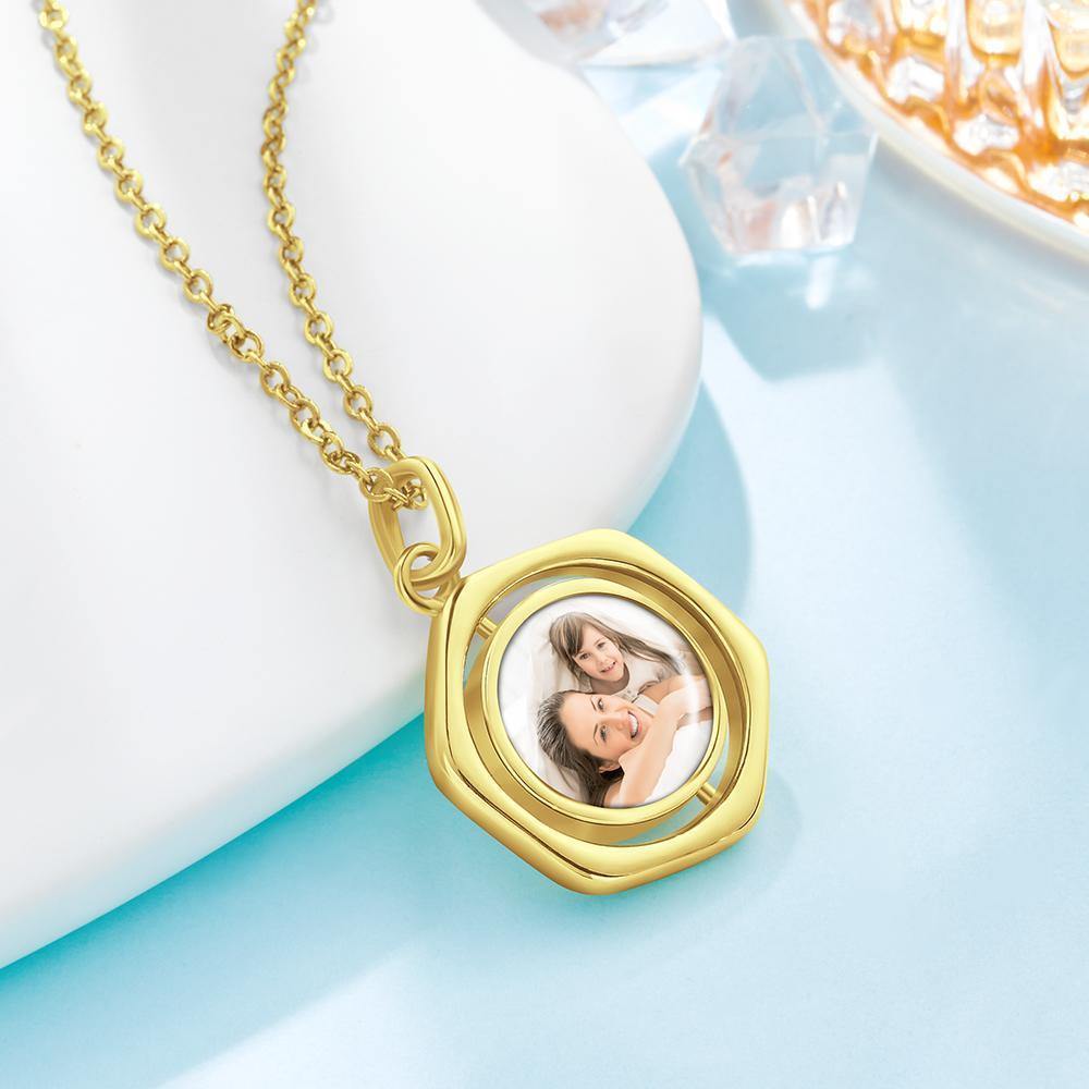 Photo Necklace Victory Wishing Coin Good Luck Necklace 14k Gold Plated Silver - yournamencklaceuk