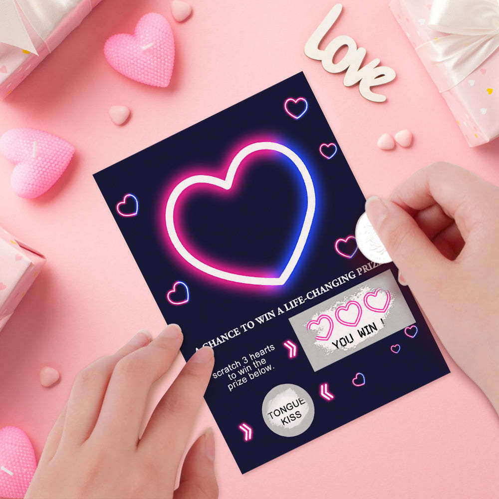 Funny Love Scratch Off Lottery Tickets Card - yournamenecklaceuk