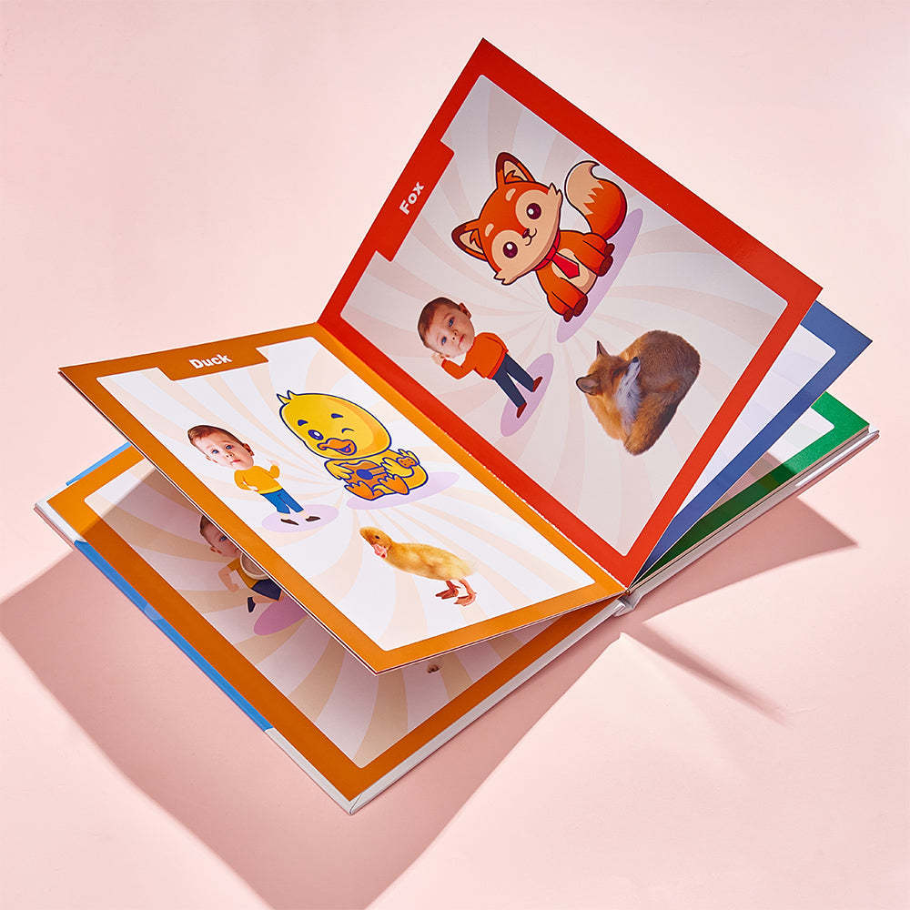 Baby's First Food Book Custom Name and Face Gifts for Baby - yournamenecklaceuk