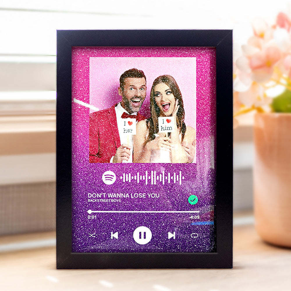 Custom Spotify Code Music Acrylic Plaque Frame Personalised Song - yournamenecklaceuk