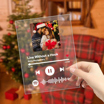 Christmas Gift Scannable Custom Spotify Code Lamp Acrylic Music Plaque Night Light Romantic Gifts - yournamenecklaceuk