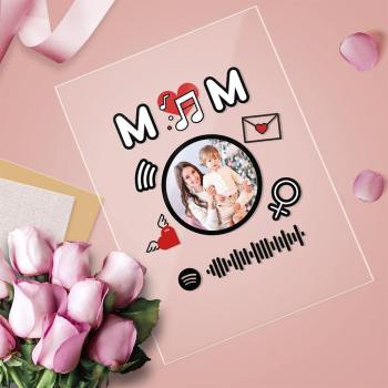 Scannable Spotify Code Acrylic Music Plaque Love Gifts for Mom - soufeelus