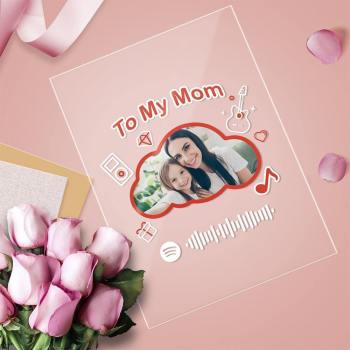 To My Mom Gift-Scannable Spotify Code Acrylic Music Plaque Creative Gift - soufeelus