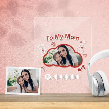 To My Mom Gift-Scannable Spotify Code Acrylic Music Plaque Creative Gift - soufeelus