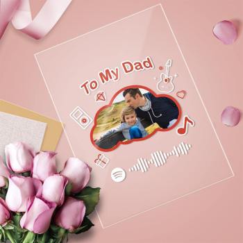 To My Dad Gift-Scannable Spotify Code Acrylic Music Plaque Creative Gift - soufeelus