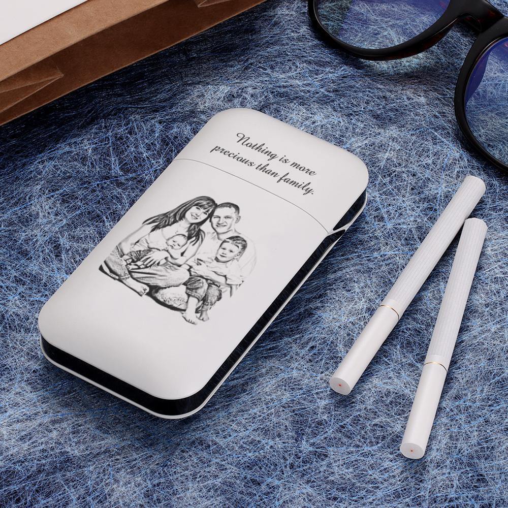 Engraved Cigarette Case with Photo Custom Cigarettes Holder - yournamenecklaceuk