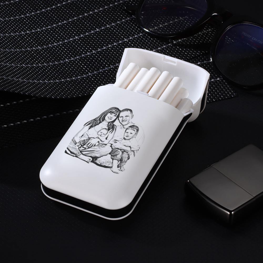 Engraved Cigarette Case with Photo Custom Cigarettes Holder - yournamenecklaceuk