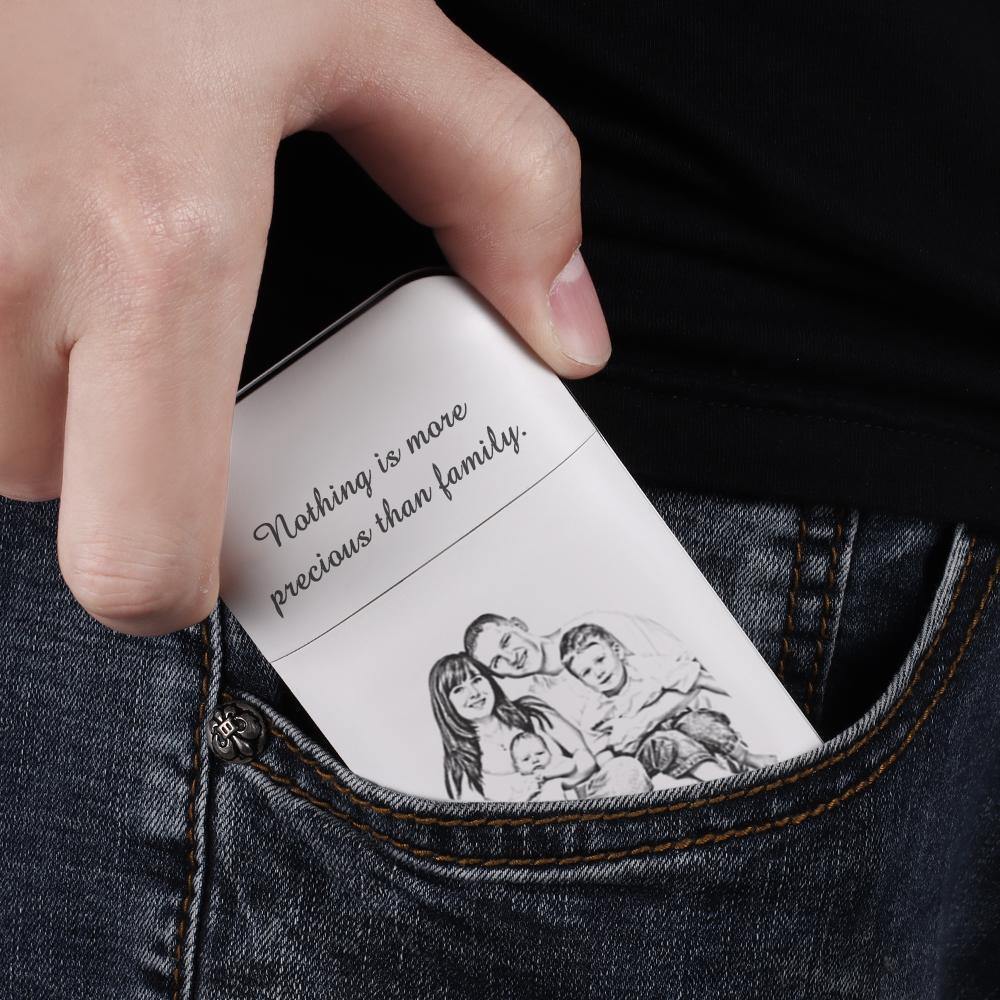 Engraved Cigarette Case with Photo Custom Cigarettes Holder - yournamenecklaceuk