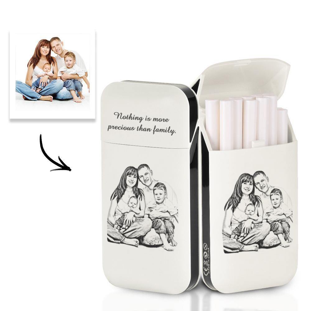 Engraved Cigarette Case with Photo Custom Cigarettes Holder - yournamenecklaceuk