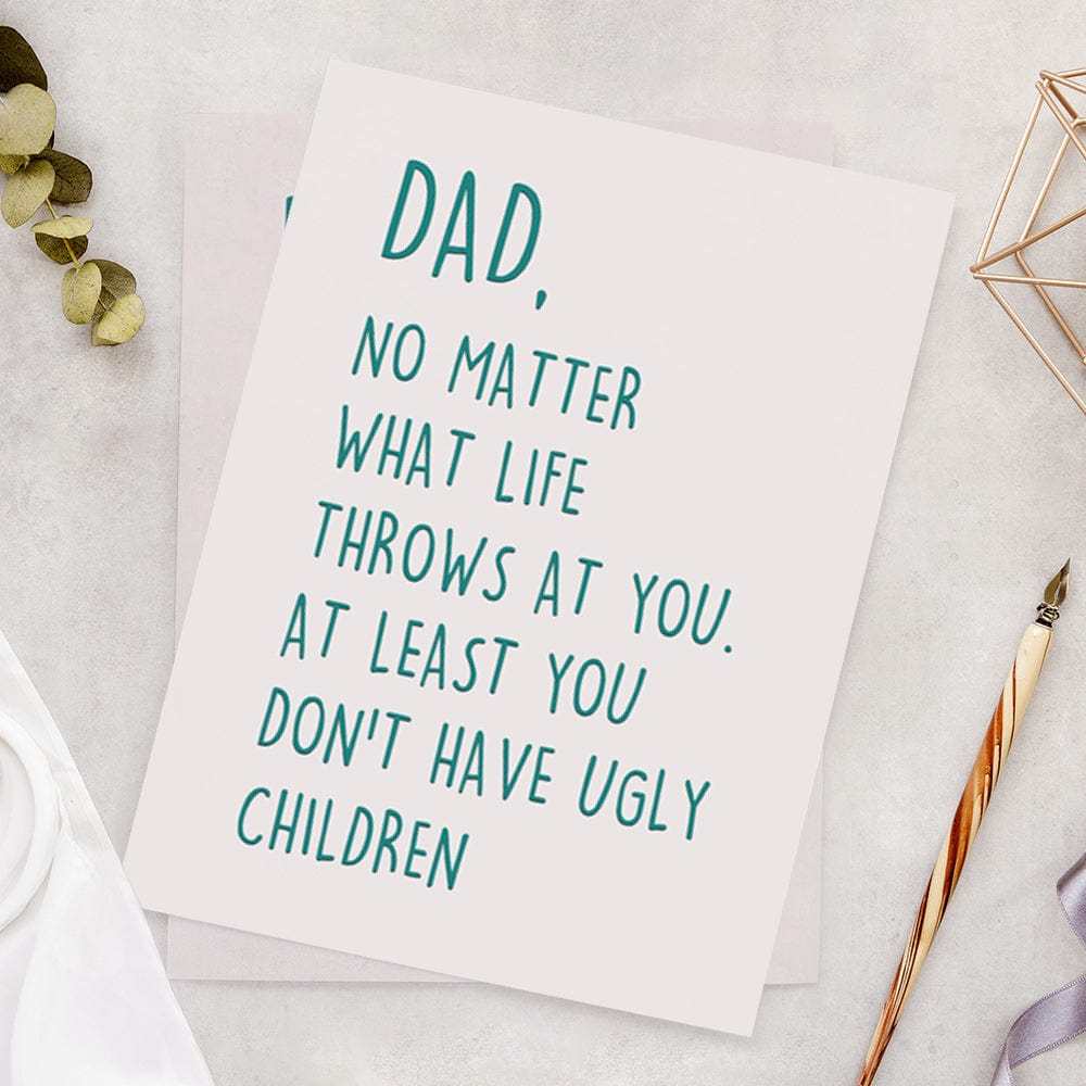 Father's Day Card Dad Card - No Matter What - yournamenecklaceuk