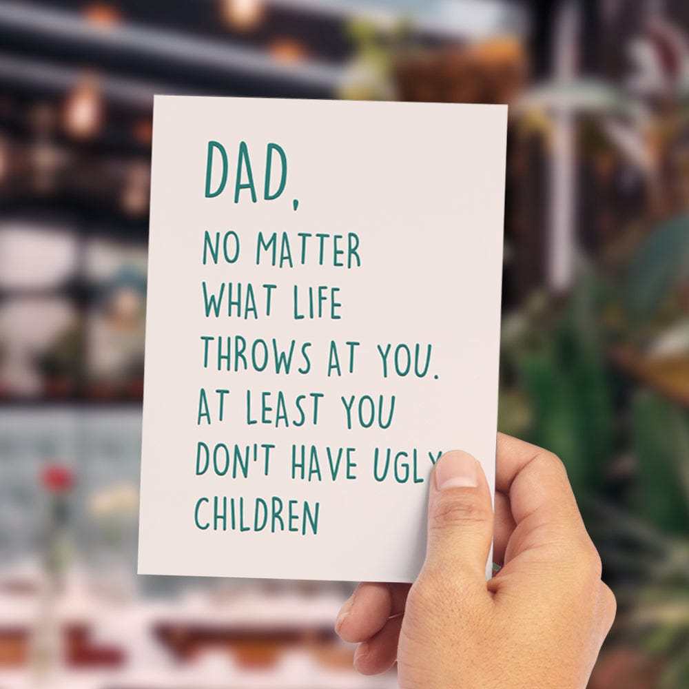 Father's Day Card Dad Card - No Matter What - yournamenecklaceuk