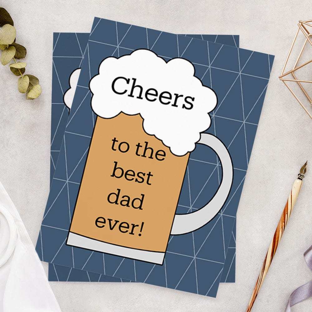Best Dad Ever Happy Father's Day Card - yournamenecklaceuk