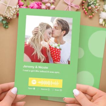 Spotify Code Music Cards Custom  Cards for Valentine's Day Cards Memorial Gifts - soufeelus