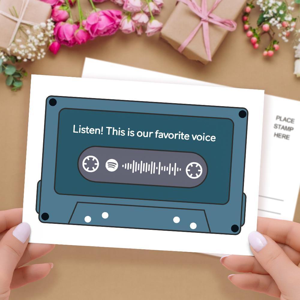 Custom Scannable Spotify Code Music Cards Magnetic Tape Multicolor - soufeelus