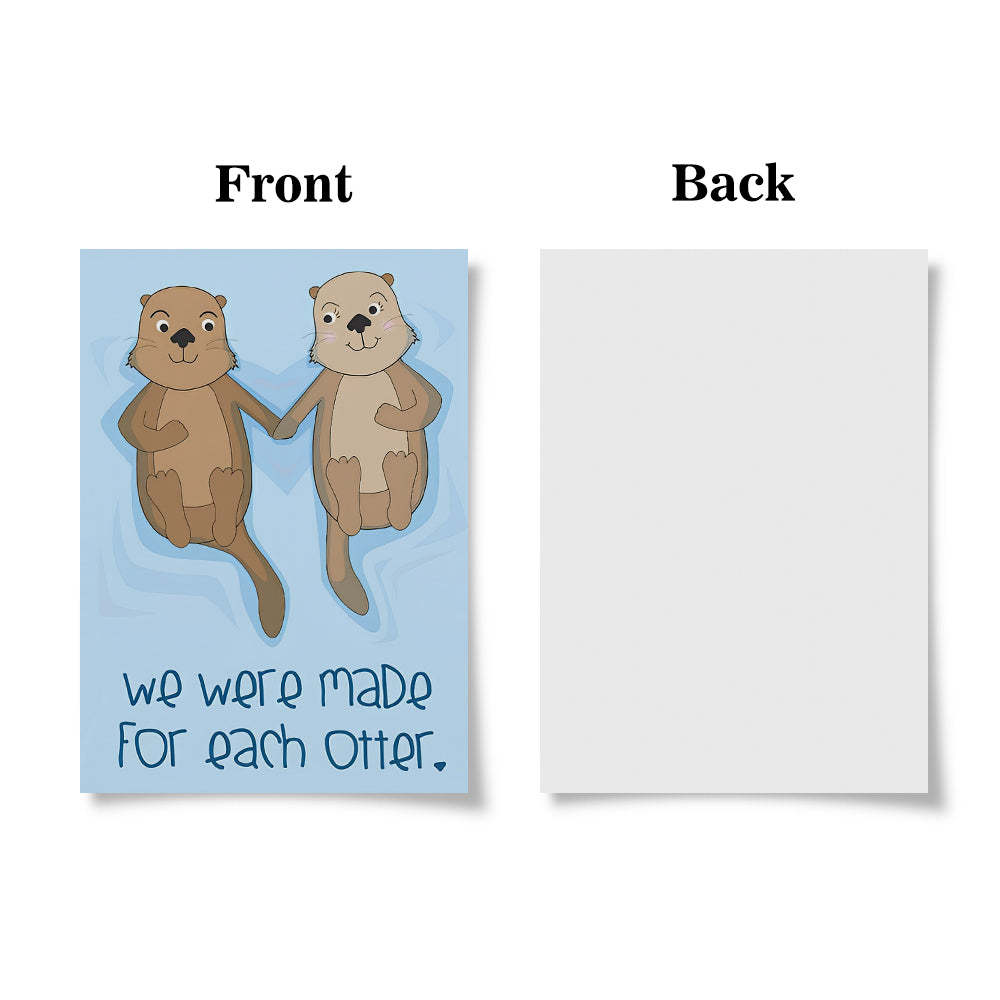 Funny Cute Animals Valentine's Day Card - yournamenecklaceuk