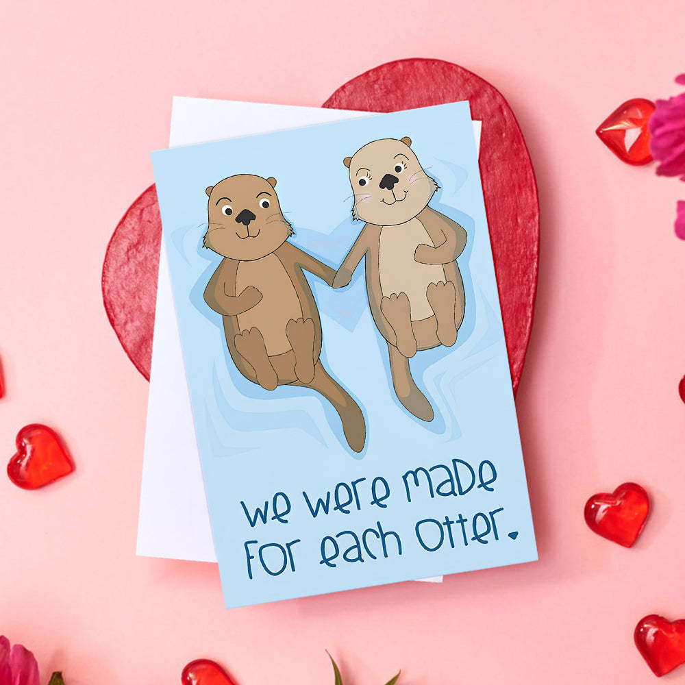 Funny Cute Animals Valentine's Day Card - yournamenecklaceuk