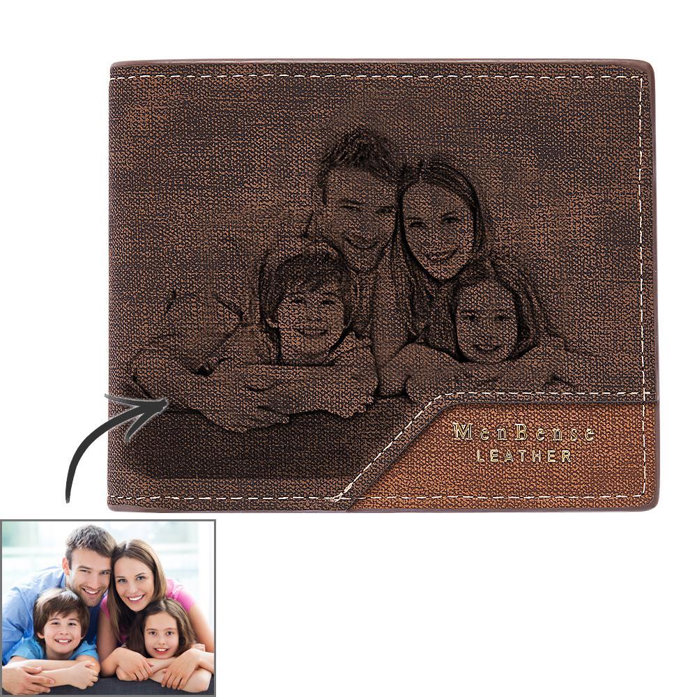 Custom Photo Wallet Bronzing Simplicity Men's Gifts - yournamenecklaceuk