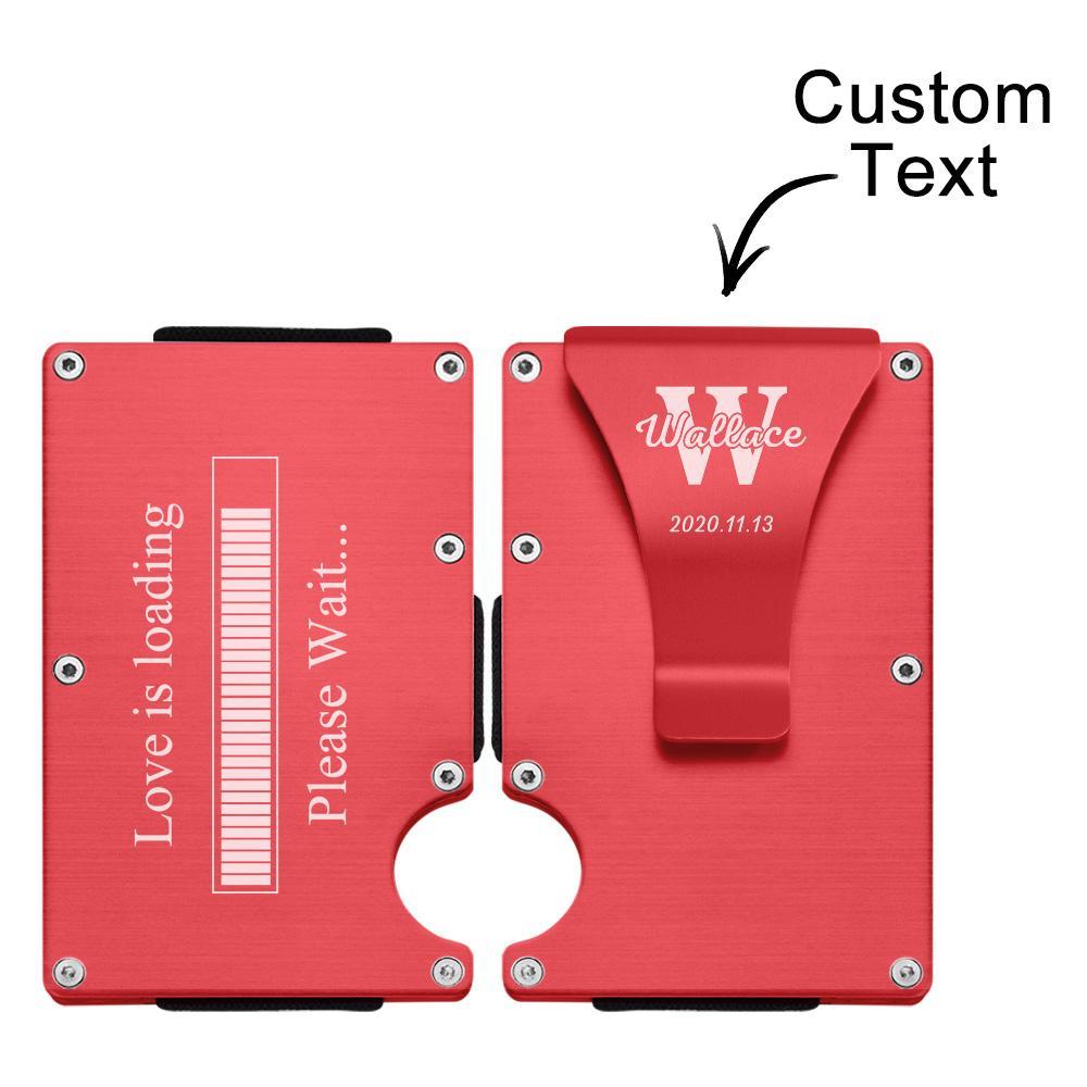 Custom Engraved Wallet Slim Business Metal Card Holder Gifts - yournamenecklaceuk