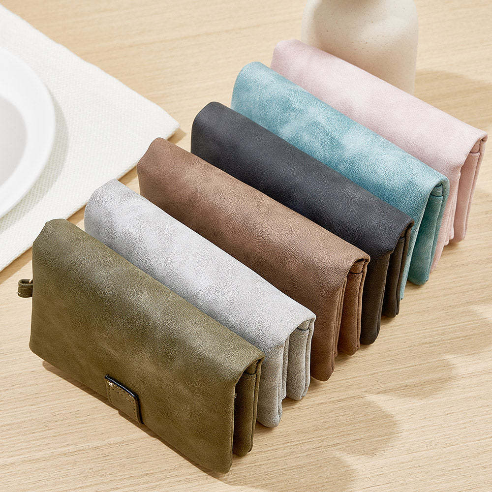 Personalized Name Colorful Birth Flower Wallet Card Holder Birthday Gift for her - yournamenecklaceuk