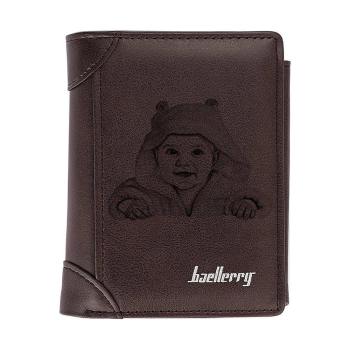 Men's Custom Inscription Photo Engraved Wallet Coffee Leather Fashion Style - yournamenecklaceuk