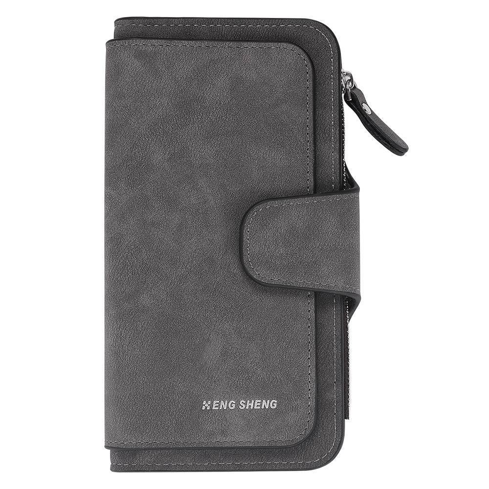Photo Engraved Wallet Long Leather Wallet - Men's - yournamenecklaceuk