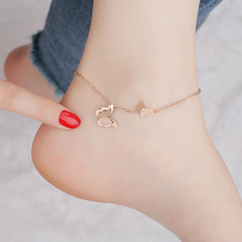Chasing Butterfly Anklet-yournamenecklaceuk