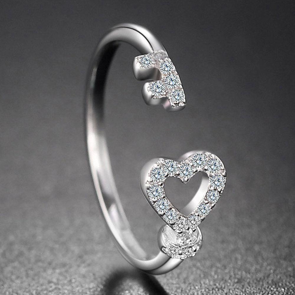Heart Lock and Key Ring Silver - yournamenecklaceuk