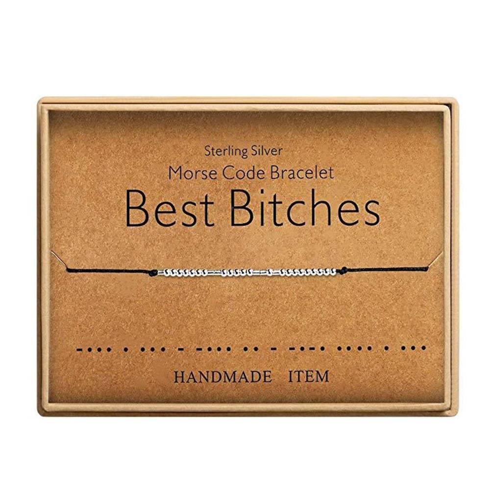 Best Bitches Bracelet, Morse Code Bracelet - yournamenecklace