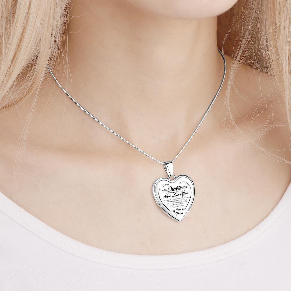 Heart Necklace A Unique and Thoughtful Gift for Daughter - Silver - soufeelus