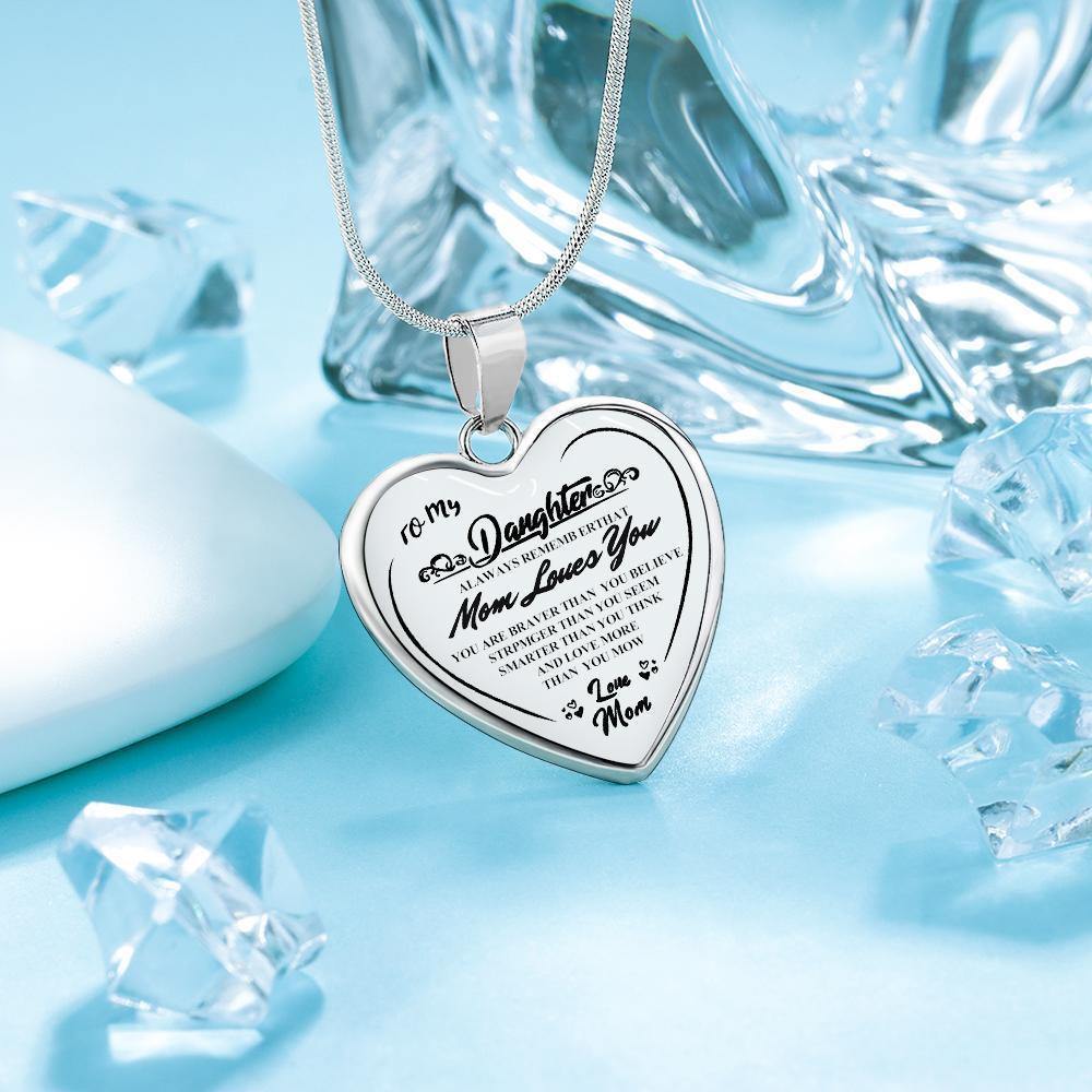 Heart Necklace A Unique and Thoughtful Gift for Daughter - Silver - soufeelus