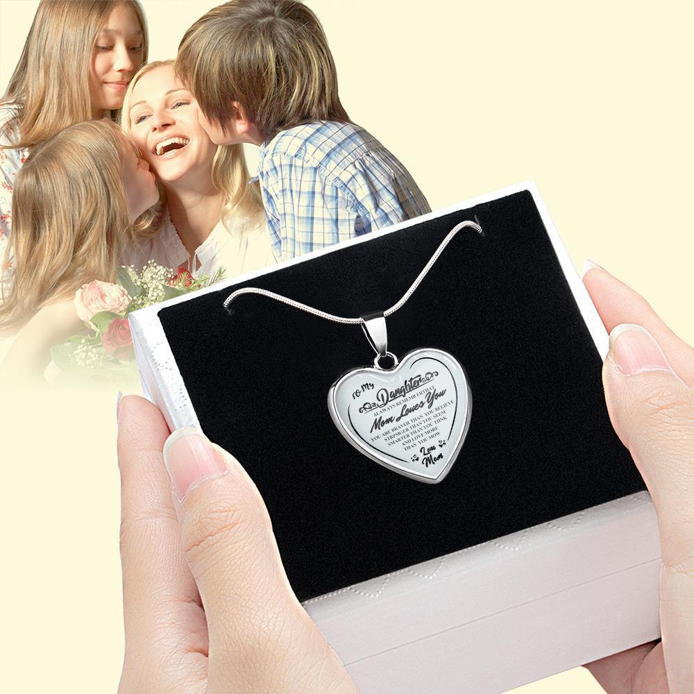 Heart Necklace A Unique and Thoughtful Gift for Daughter - Silver - soufeelus