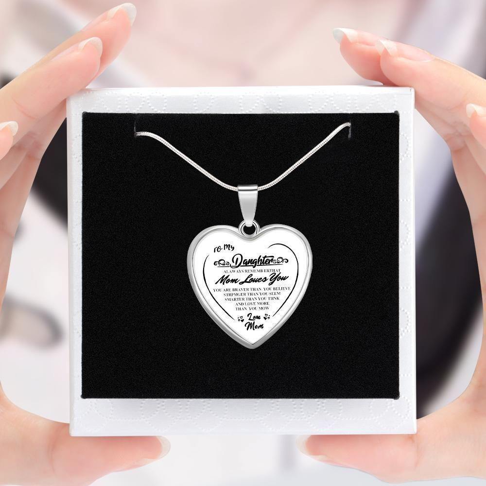 Heart Necklace A Unique and Thoughtful Gift for Daughter - Silver - soufeelus