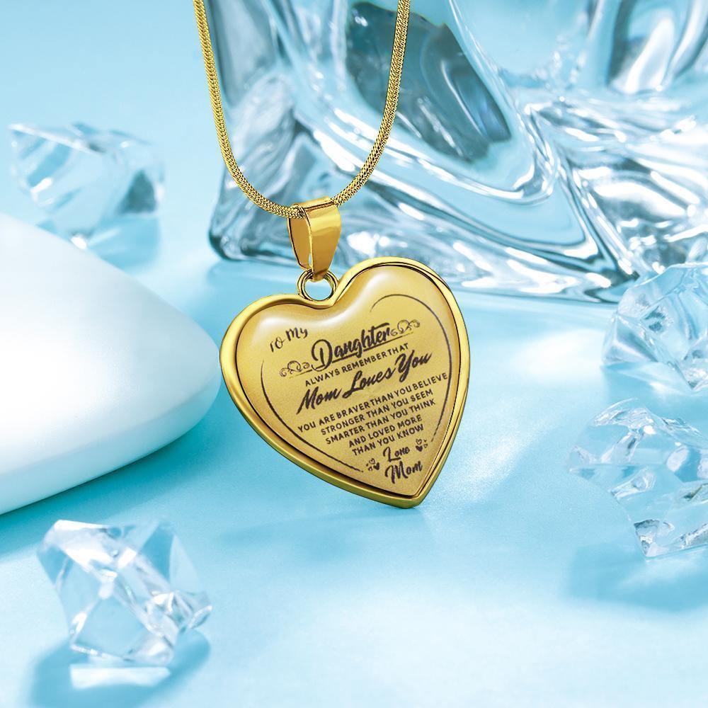 Heart Necklace A Unique and Thoughtful Gift for Daughter - Gold - soufeelus