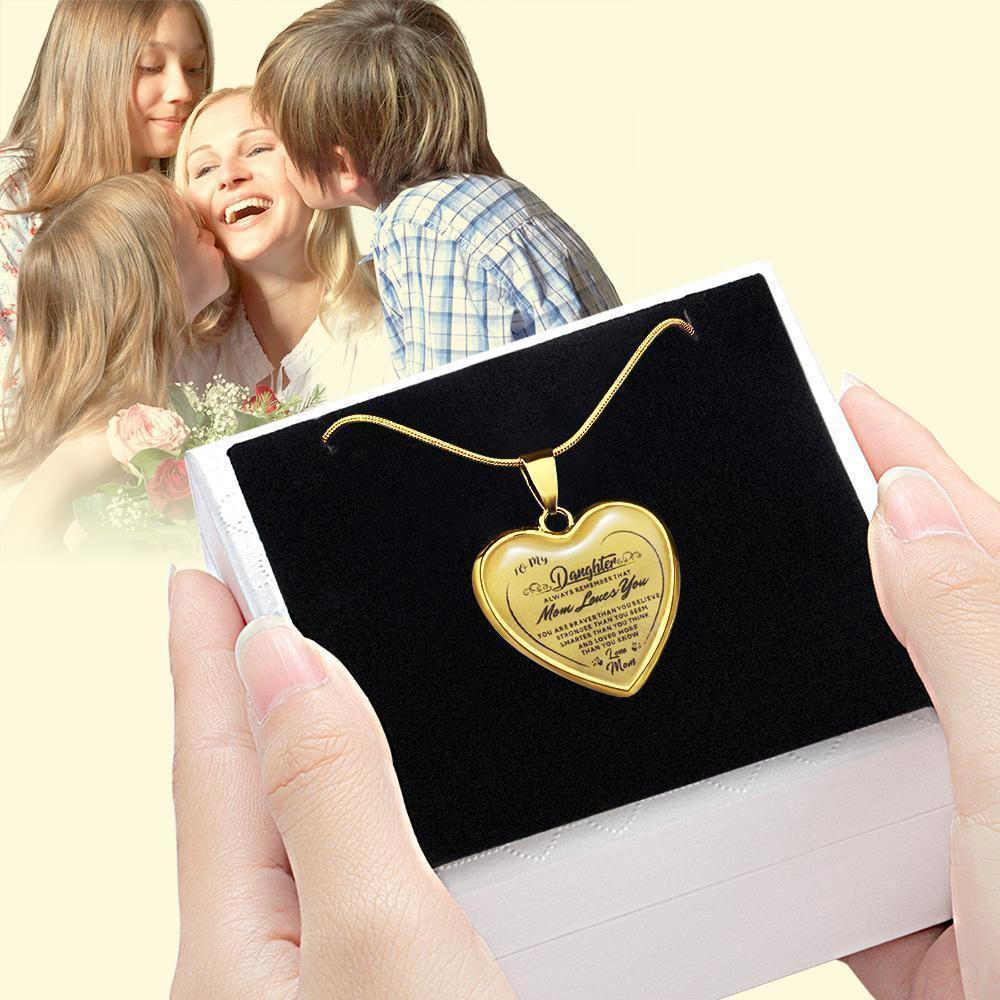 Heart Necklace A Unique and Thoughtful Gift for Daughter - Gold - soufeelus