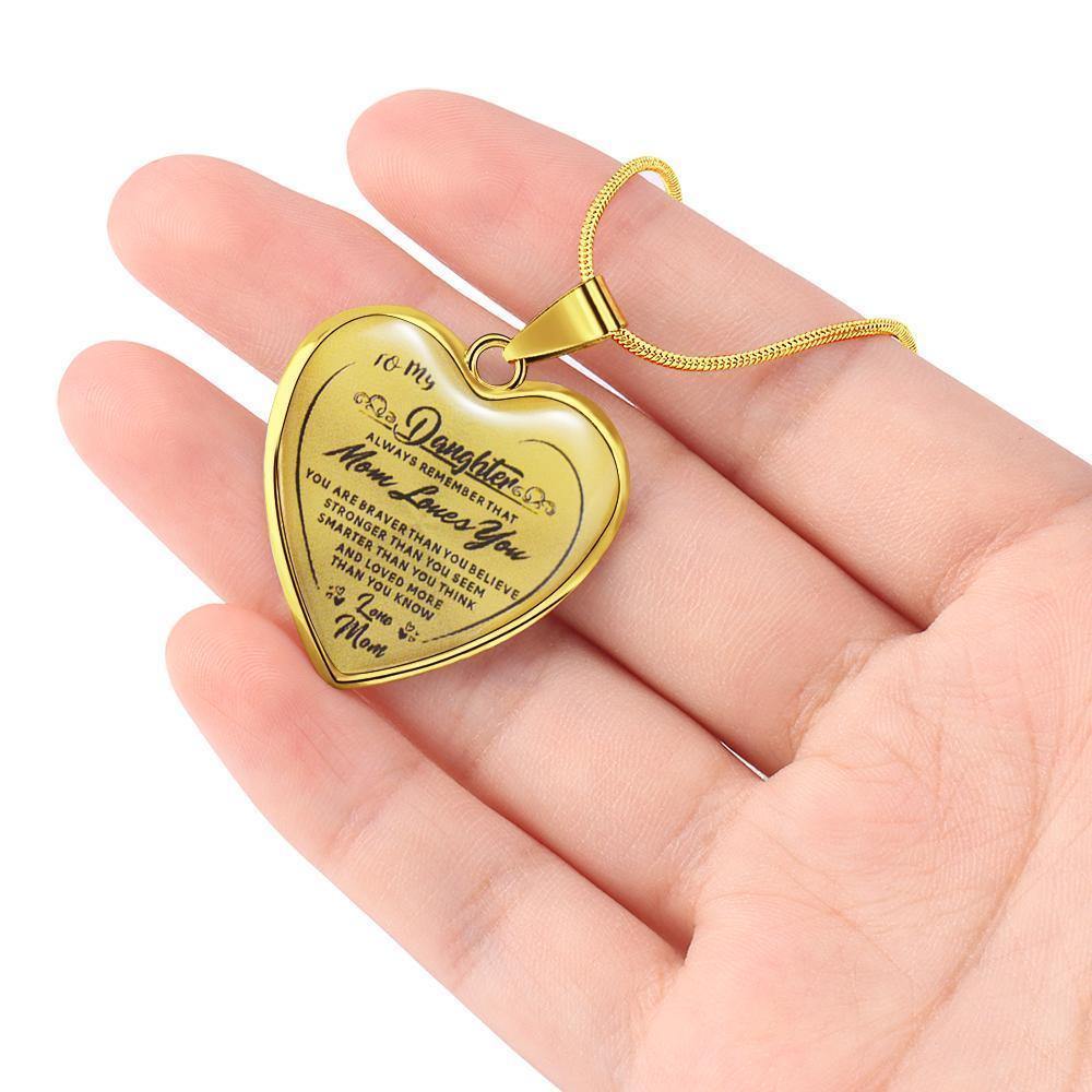 Heart Necklace A Unique and Thoughtful Gift for Daughter - Gold - soufeelus